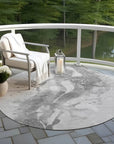 LOOMLAN Rugs Serenza Gray Washable Indoor-Outdoor Rug