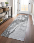 LOOMLAN Rugs Serenza Gray Washable Indoor-Outdoor Rug