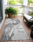 LOOMLAN Rugs Serenza Gray Washable Indoor-Outdoor Rug