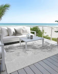 LOOMLAN Rugs Serenza Gray Washable Indoor-Outdoor Rug