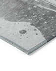 LOOMLAN Rugs Serenza Gray Washable Indoor-Outdoor Rug