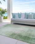 LOOMLAN Rugs Serephina Green Washable Indoor-Outdoor Rug