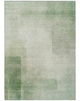 LOOMLAN Rugs Serephina Green Washable Indoor-Outdoor Rug