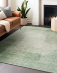LOOMLAN Rugs Serephina Green Washable Indoor-Outdoor Rug