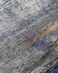 LOOMLAN Rugs Shafira Blue Washable Indoor-Outdoor Rug