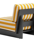 Shoreline Yellow & Black Accent Chair - LOOMLAN - Zuo Modern - Outdoor Accent Chairs
