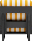 Shoreline Yellow & Black Accent Chair - LOOMLAN - Zuo Modern - Outdoor Accent Chairs