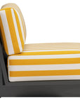 Shoreline Yellow & Black Accent Chair - LOOMLAN - Zuo Modern - Outdoor Accent Chairs