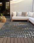 LOOMLAN Rugs Siena Gray Washable Indoor-Outdoor Rug
