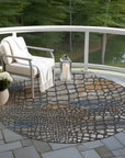 LOOMLAN Rugs Siena Gray Washable Indoor-Outdoor Rug
