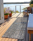 LOOMLAN Rugs Siena Silver Washable Indoor-Outdoor Rug