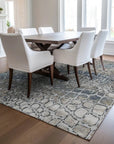 LOOMLAN Rugs Siena Silver Washable Indoor-Outdoor Rug