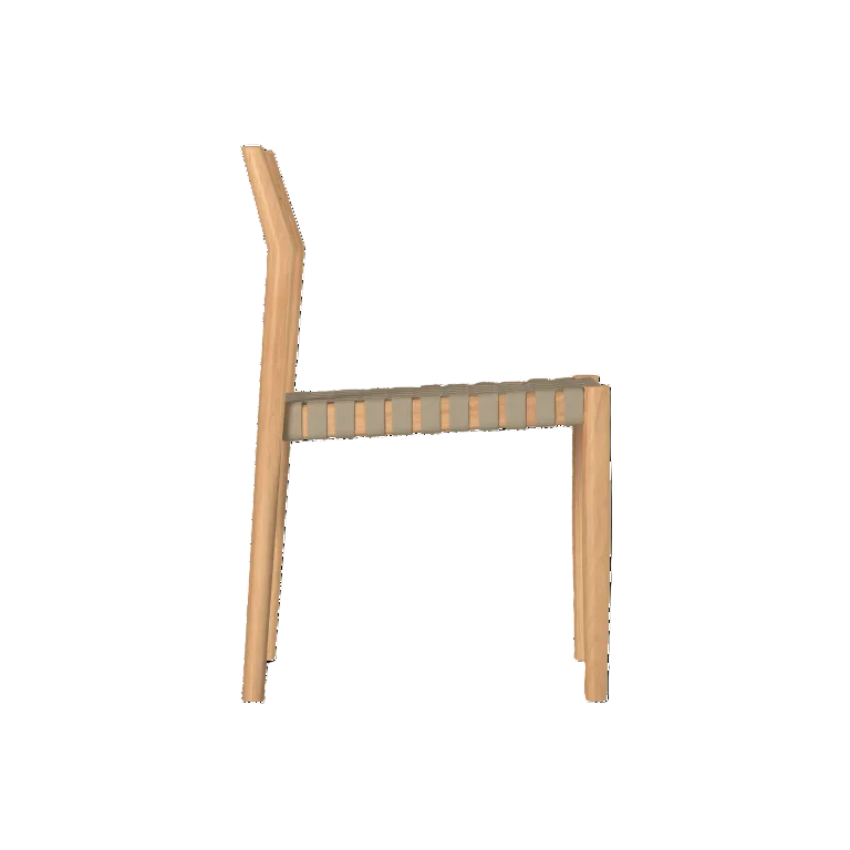 Siena Teak Woven Stackable Patio Armchair 4PC - LOOMLAN - HiTeak - Outdoor Accent Chairs
