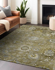 LOOMLAN Rugs Sofia Brown Washable Indoor-Outdoor Rug