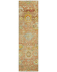 LOOMLAN Rugs Sofia Orange Washable Indoor-Outdoor Rug