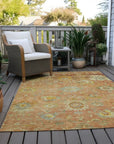 LOOMLAN Rugs Sofia Orange Washable Indoor-Outdoor Rug
