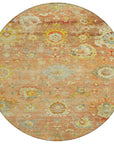 LOOMLAN Rugs Sofia Orange Washable Indoor-Outdoor Rug