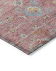 LOOMLAN Rugs Sofia Pink Washable Indoor-Outdoor Rug