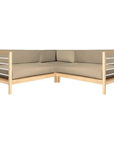 HiTeak SoHo 7PC Outdoor Sectional Deep Set Sunbrella