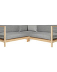 HiTeak SoHo 7PC Outdoor Sectional Deep Set Sunbrella