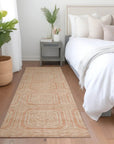 LOOMLAN Rugs Solandra Orange Washable Indoor-Outdoor Rug