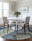 LOOMLAN Rugs Solara Blue Washable Indoor-Outdoor Rug