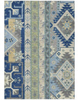 LOOMLAN Rugs Solara Blue Washable Indoor-Outdoor Rug