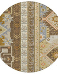 LOOMLAN Rugs Solara Brown Washable Indoor-Outdoor Rug