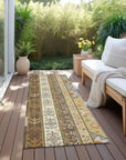 LOOMLAN Rugs Solara Brown Washable Indoor-Outdoor Rug