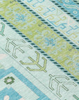 LOOMLAN Rugs Solara Green Washable Indoor-Outdoor Rug