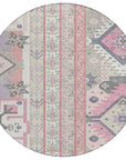LOOMLAN Rugs Solara Pink Washable Indoor-Outdoor Rug
