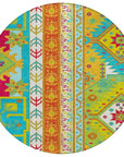 LOOMLAN Rugs Solara Teal Washable Indoor-Outdoor Rug