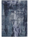 LOOMLAN Rugs Solayne Blue Washable Indoor-Outdoor Rug