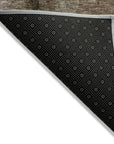 LOOMLAN Rugs Solayne Brown Washable Indoor-Outdoor Rug