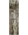 LOOMLAN Rugs Solayne Brown Washable Indoor-Outdoor Rug