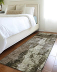 LOOMLAN Rugs Solayne Brown Washable Indoor-Outdoor Rug