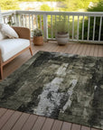 LOOMLAN Rugs Solayne Gray Washable Indoor-Outdoor Rug