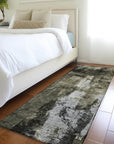 LOOMLAN Rugs Solayne Gray Washable Indoor-Outdoor Rug