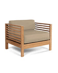 Soleil Teak Patio Lounge Set with Sunbrella 2PC - LOOMLAN - HiTeak - Outdoor Lounge Sets