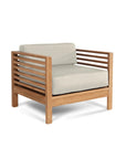 Soleil Teak Patio Lounge Set with Sunbrella 2PC - LOOMLAN - HiTeak - Outdoor Lounge Sets