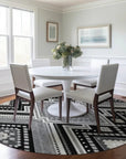 LOOMLAN Rugs Solene Black Washable Indoor-Outdoor Rug
