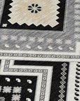 LOOMLAN Rugs Solene Black Washable Indoor-Outdoor Rug