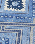 LOOMLAN Rugs Solene Blue Washable Indoor-Outdoor Rug