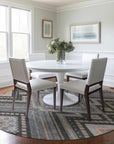 LOOMLAN Rugs Solene Gray Washable Indoor-Outdoor Rug