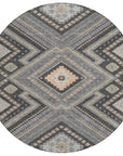 LOOMLAN Rugs Solene Gray Washable Indoor-Outdoor Rug
