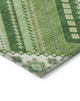 LOOMLAN Rugs Solene Green Washable Indoor-Outdoor Rug