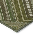 LOOMLAN Rugs Solene Olive Washable Indoor-Outdoor Rug