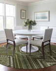 LOOMLAN Rugs Solene Olive Washable Indoor-Outdoor Rug