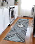 LOOMLAN Rugs Solene Pewter Washable Indoor-Outdoor Rug