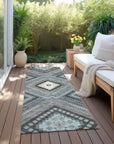 LOOMLAN Rugs Solene Pewter Washable Indoor-Outdoor Rug